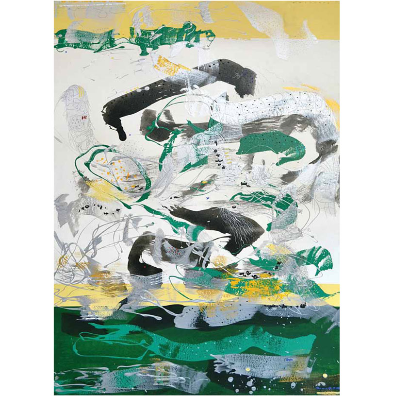 Jatra XXIII
Acrylic on Canvas
70 x 46 inches
2008
